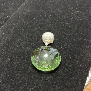 Swarovski Emerald Green Crystal Charm